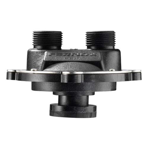 Hoofdafbeelding van de Fernox Powerflow pump adapter (kop) – robuuste adapter voor het verbinden van spoelapparatuur.
