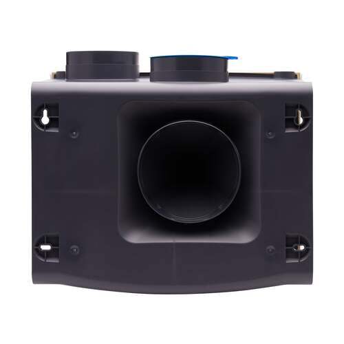 Achterzijde van de Orcon SmartLine MVS-15RH CO2B woonhuisventilator – energiezuinige mechanische ventilatie.