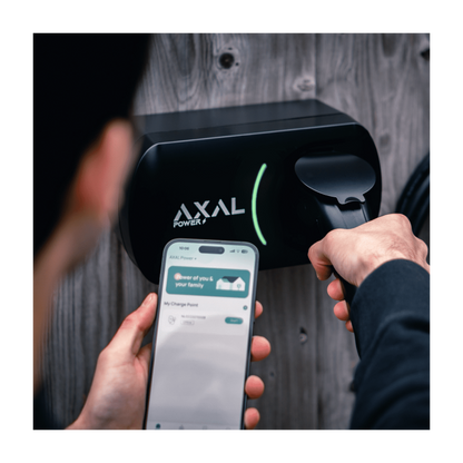 AXAL Power Homeplug Pro laadpaal 7,4kW – een slimme en betrouwbare EV-lader voor thuisgebruik met app-bediening.