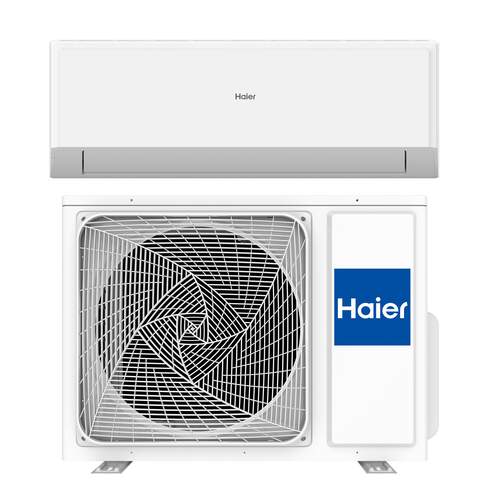 Hoofdafbeelding van de Haier Revive Plus binnen- en buitenunit 2,7 kW R32 – energiezuinig airconditioningsysteem voor koeling en verwarming in kleine tot middelgrote ruimtes.