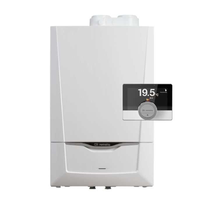 Hoofdafbeelding van de Remeha Calenta Ace 40L CW6 – krachtige combiketel inclusief slimme eTwist thermostaat.